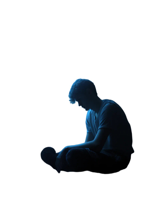 Lonely Young Man Vinyl Car Decal Sticker – Waterproof & UV-Resistant 8"