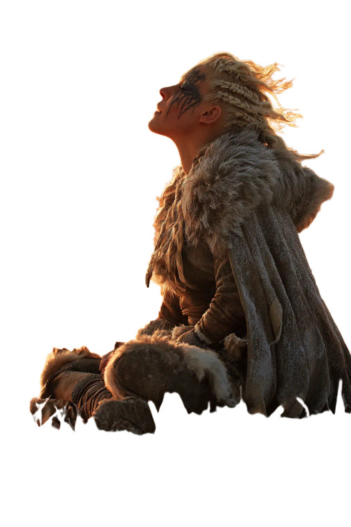 Viking Warrior Woman V10 Vinyl Car Decal Sticker – Waterproof & UV-Resistant 8"