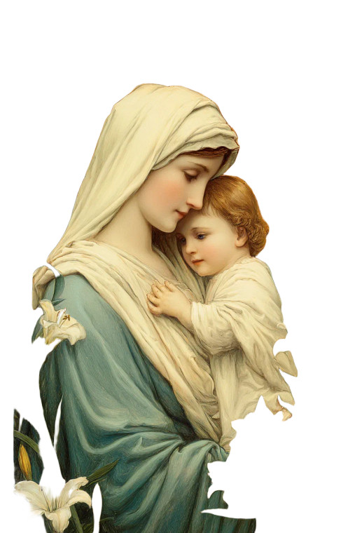 Madonna Lilies Vinyl Car Decal Sticker – Waterproof & UV-Resistant 8"