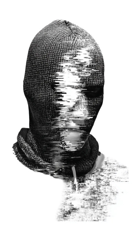 Knitted Ski Mask Vinyl Car Decal Sticker – Waterproof & UV-Resistant 8"