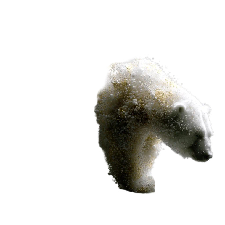 Polar Bear Silhouette Vinyl Car Decal Sticker – Waterproof & UV-Resistant 8"