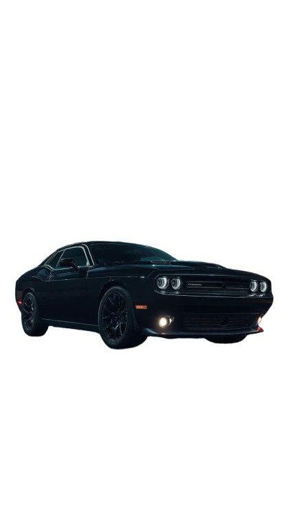 Black Dodge Challenger Vinyl Car Decal Sticker – Waterproof & UV-Resistant 8"