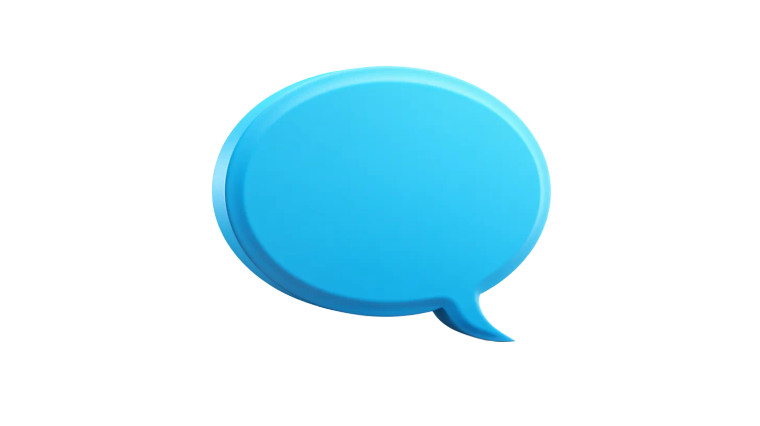 3D Speech Bubble V2 Vinyl Car Decal Sticker – Waterproof & UV-Resistant 8"