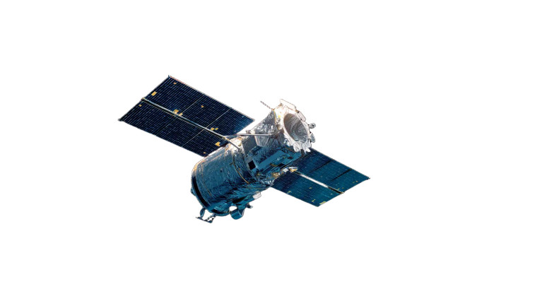 Space Satellite Vinyl Car Decal Sticker – Waterproof & UV-Resistant 8"