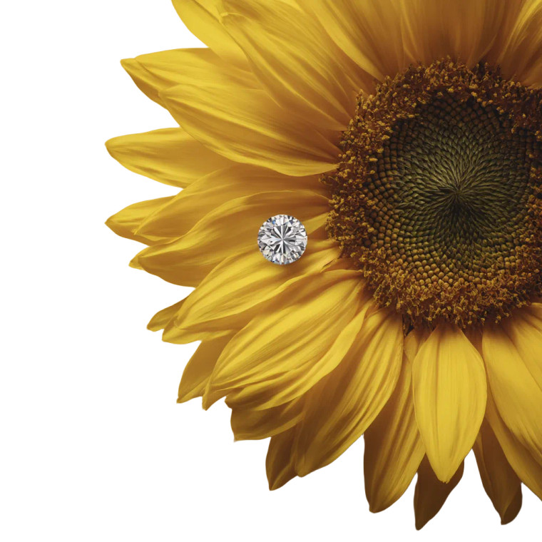 Diamond Petal Sunflower Vinyl Car Decal Sticker – Waterproof & UV-Resistant 8"