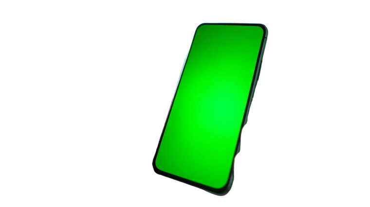 Green Screen Smartphone Vinyl Car Decal Sticker – Waterproof & UV-Resistant 8"