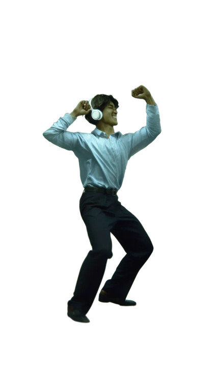 Dancing Subway Man Vinyl Car Decal Sticker – Waterproof & UV-Resistant 8"