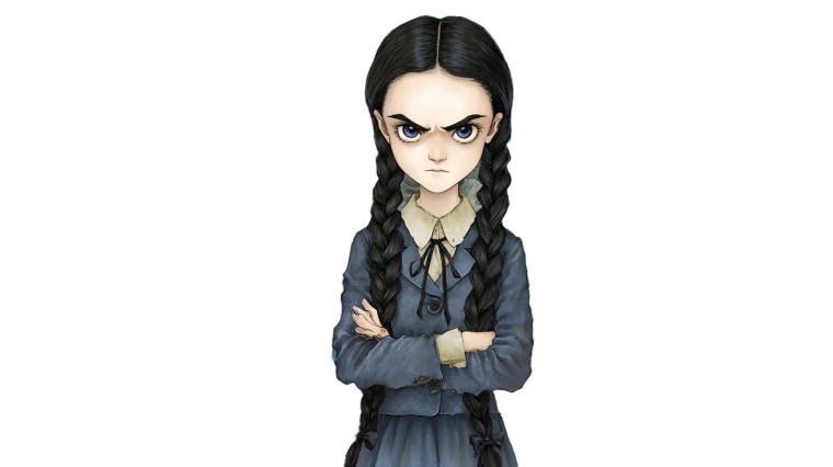 Wednesday Addams Vinyl Car Decal Sticker – Waterproof & UV-Resistant 8"