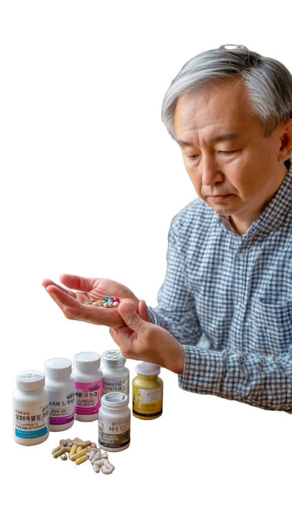 Senior With Pills Vinyl Car Decal Sticker – Waterproof & UV-Resistant 8"