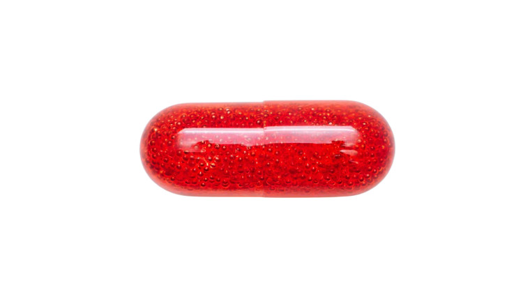 Transparent Red Pill Vinyl Car Decal Sticker – Waterproof & UV-Resistant 8"