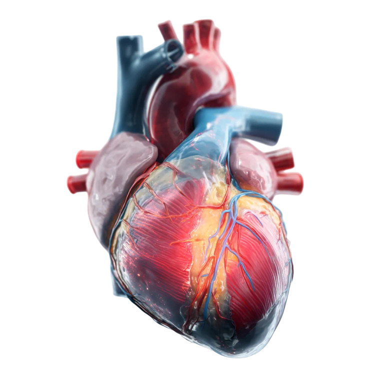 Human Heart Icon Vinyl Car Decal Sticker – Waterproof & UV-Resistant 8"