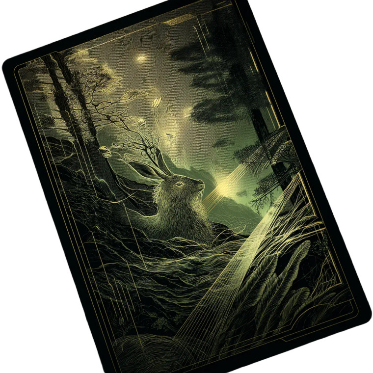 Bioluminescent Forest Creature Vinyl Car Decal Sticker – Waterproof & UV-Resistant 8"