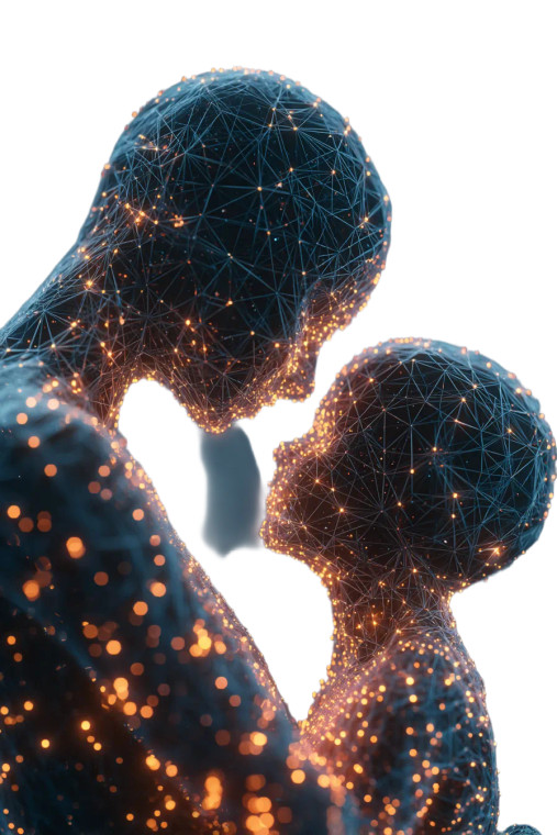 Futuristic Tech Duo Vinyl Car Decal Sticker – Waterproof & UV-Resistant 8"