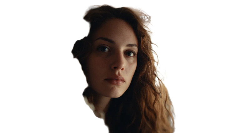 Curious Woman Peering Vinyl Car Decal Sticker – Waterproof & UV-Resistant 8"