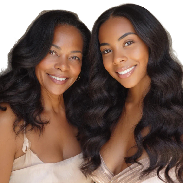 Mother Daughter Duo V2 Vinyl Car Decal Sticker – Waterproof & UV-Resistant 8"