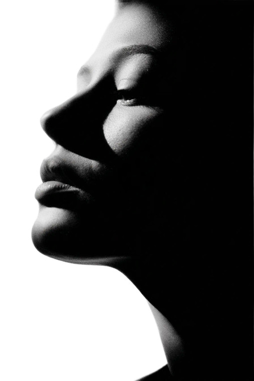 Dramatic Silhouette Portrait Vinyl Car Decal Sticker – Waterproof & UV-Resistant 8"