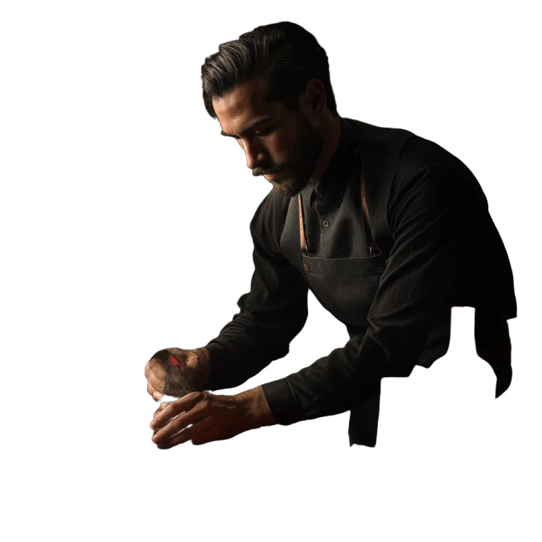 Bartender With Araça Vinyl Car Decal Sticker – Waterproof & UV-Resistant 8"