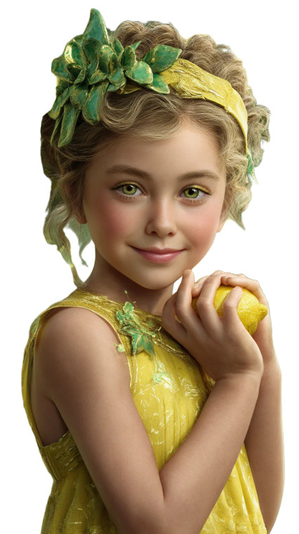 Lemon Girl Vinyl Car Decal Sticker – Waterproof & UV-Resistant 8"
