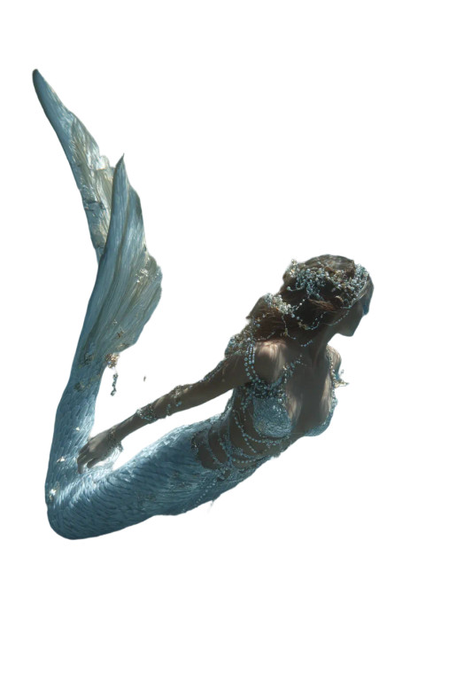 Mermaid In Atlantis Vinyl Car Decal Sticker – Waterproof & UV-Resistant 8"