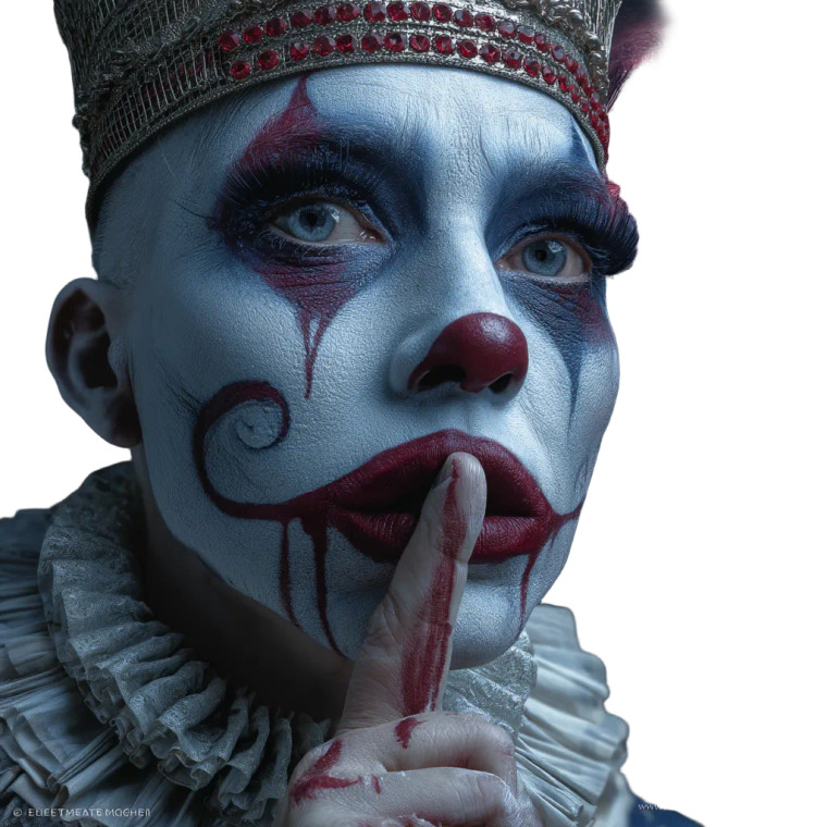 Dark Fantasy Clown Vinyl Car Decal Sticker – Waterproof & UV-Resistant 8"