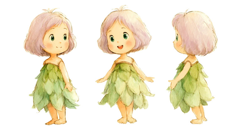 Forest Baby Girl Vinyl Car Decal Sticker – Waterproof & UV-Resistant 8"