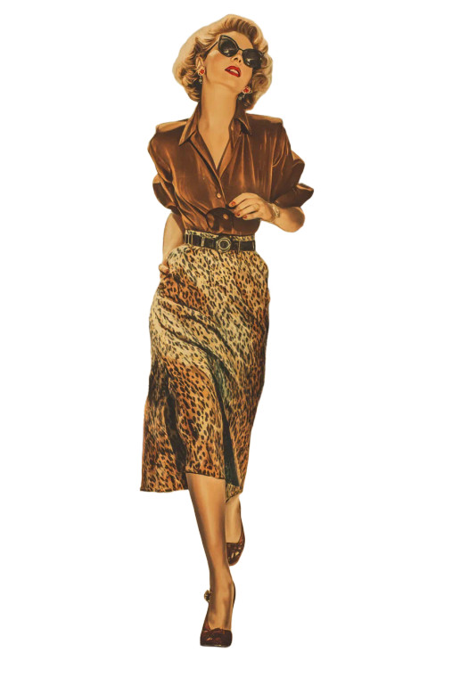 1950'S Fashion Icon V2 Vinyl Car Decal Sticker – Waterproof & UV-Resistant 8"