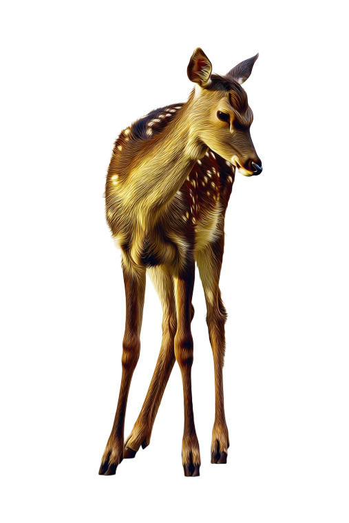 Affectionate Deer Vinyl Car Decal Sticker – Waterproof & UV-Resistant 8"