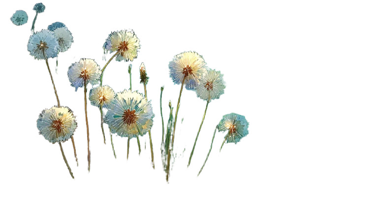 Riverside Dandelions Vinyl Car Decal Sticker – Waterproof & UV-Resistant 8"