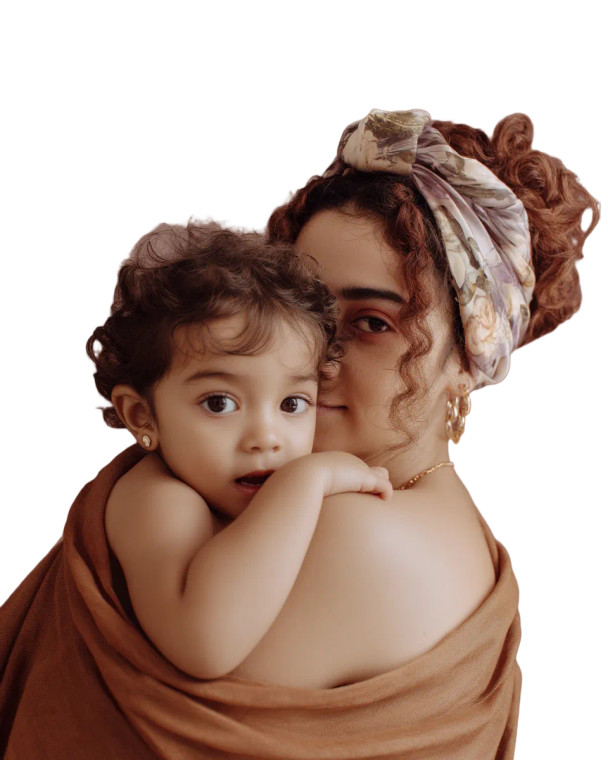 Mother And Child Portrait Vinyl Car Decal Sticker – Waterproof & UV-Resistant 8"