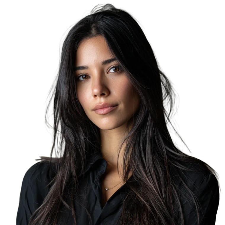 Latina Model Portrait V2 Vinyl Car Decal Sticker – Waterproof & UV-Resistant 8"