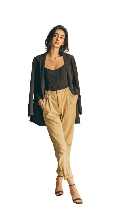 Stylish Young Woman V15 Vinyl Car Decal Sticker – Waterproof & UV-Resistant 8"