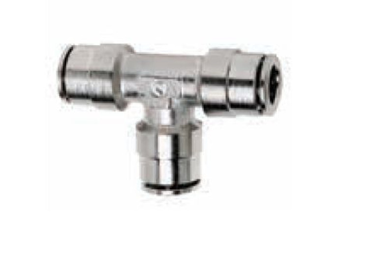 Firestone Industrial Coupler Fitting 3461 Union Tee; 1/4 Inch Tubing; Package of 1