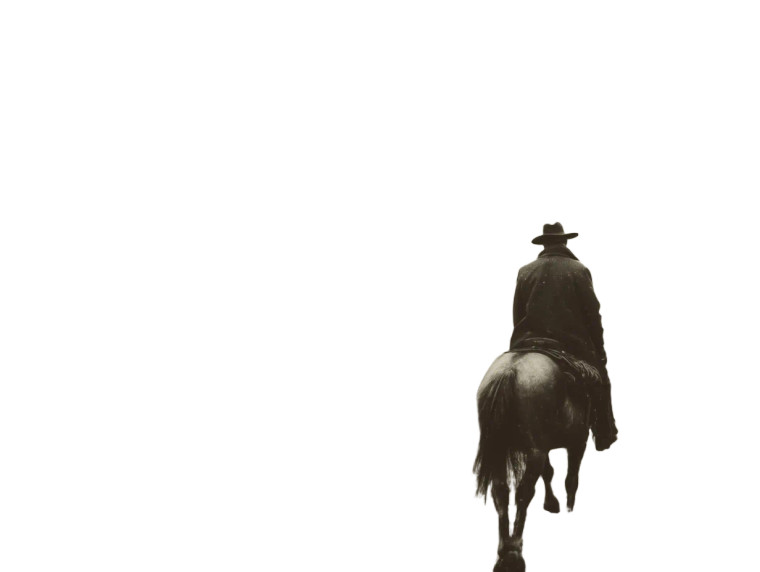 Vintage Cowboy V2 Vinyl Car Decal Sticker – Waterproof & UV-Resistant 8"