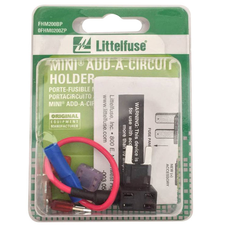 Enhance Your Vehicle's Fuse Box with Littelfuse Inc. Add-A-Circuit  | Includes 4 Fuses & Power Lead