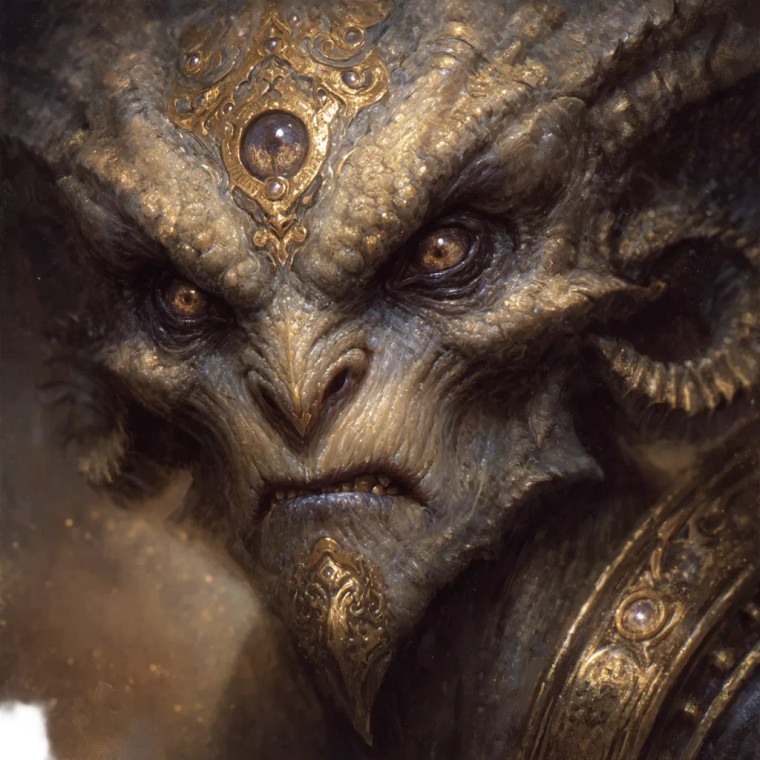 Golden Demon Vinyl Car Decal Sticker – Waterproof & UV-Resistant 8"