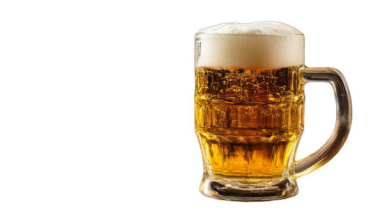 Foamy Beer Mug V2 Vinyl Car Decal Sticker – Waterproof & UV-Resistant 8"