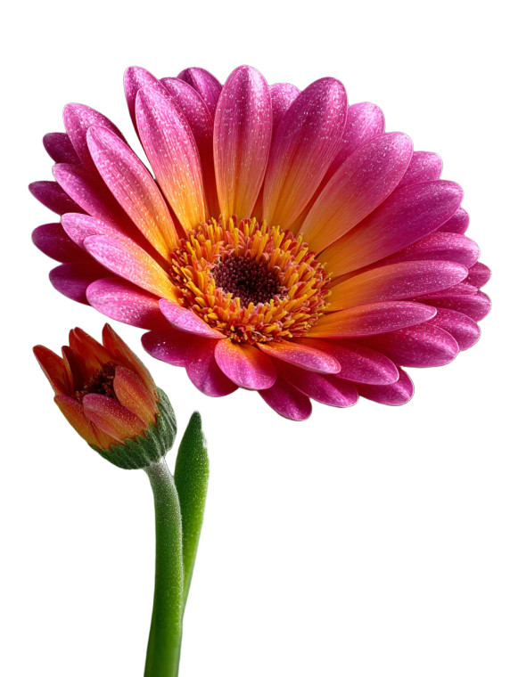 Pink Flower Macro Vinyl Car Decal Sticker – Waterproof & UV-Resistant 8"