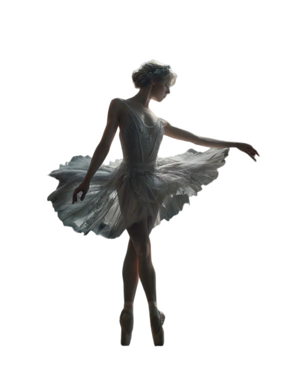 Graceful Ballerina Dancing Vinyl Car Decal Sticker – Waterproof & UV-Resistant 8"