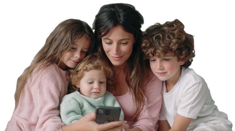 Family Tech Moment V2 Vinyl Car Decal Sticker – Waterproof & UV-Resistant 8"