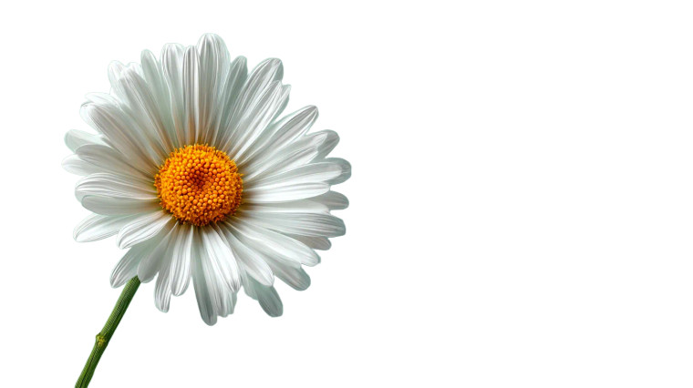 White Daisy Vinyl Car Decal Sticker – Waterproof & UV-Resistant 8"