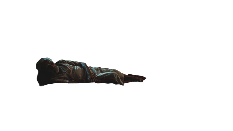 Ill Man Sleeping Vinyl Car Decal Sticker – Waterproof & UV-Resistant 8"