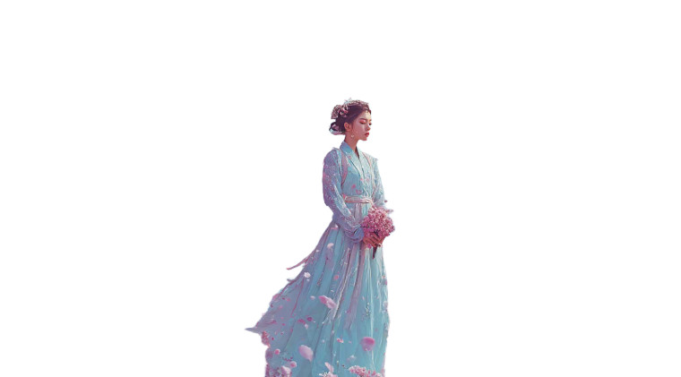 Dancing In Hanfu Vinyl Car Decal Sticker – Waterproof & UV-Resistant 8"