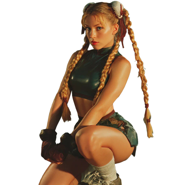 Cammy Street Fighter V6 Vinyl Car Decal Sticker – Waterproof & UV-Resistant 8"