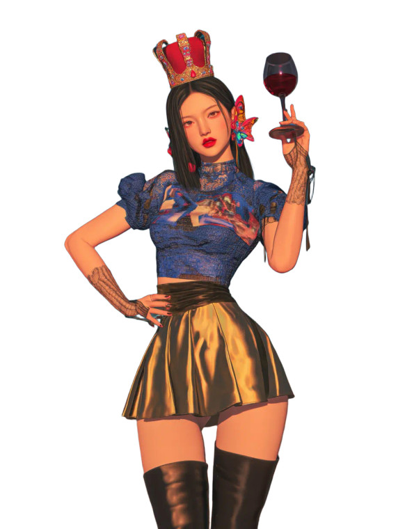 Elegant Desert Queen Vinyl Car Decal Sticker – Waterproof & UV-Resistant 8"