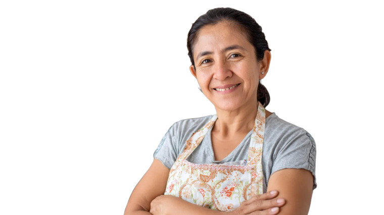 Smiling Mexican Housekeeper Vinyl Car Decal Sticker – Waterproof & UV-Resistant 8"