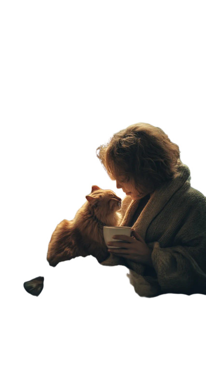 Cozy Tea Moment V2 Vinyl Car Decal Sticker – Waterproof & UV-Resistant 8"