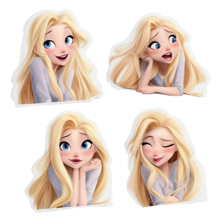 3D Sticker Girl Vinyl Car Decal Sticker – Waterproof & UV-Resistant 8"