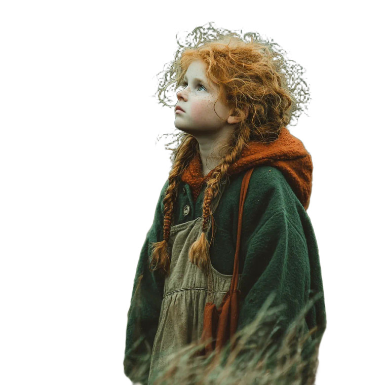 Red Haired Girl V3 Vinyl Car Decal Sticker – Waterproof & UV-Resistant 8"