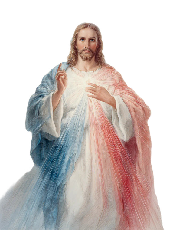 Divine Mercy Jesus V3 Vinyl Car Decal Sticker – Waterproof & UV-Resistant 8"