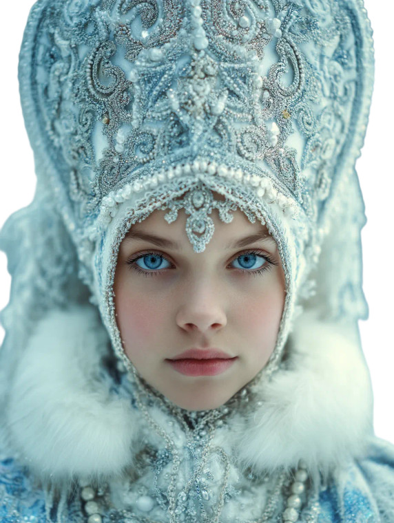 Snow Maiden V4 Vinyl Car Decal Sticker – Waterproof & UV-Resistant 8"